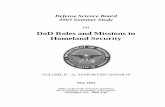 DoD Roles and Missions in Homeland Security - Federation of
