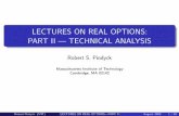 lectures on real options: part ii â€” technical analysis - MIT