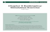 Chapter 9 Bankruptcy: Simulation Exercise - Michigan State
