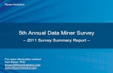 5th Annual Data Miner Survey