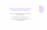 2012 Georgia Medical School Graduate Survey Report