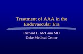 Treatment of AAA in the Endovascular Era