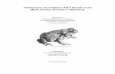 Distribution and Status of the Boreal Toad - University of Wyoming