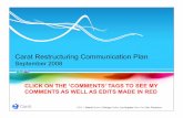 Carat Restructuring Communication Plan