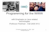 Programming for the WWW - Nyu