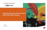 Haynes Boone and EnerCom Oil & Gas ESG Tracker