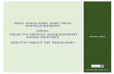 NHS ENGLAND AND NHS IMPROVEMENT ORAL HEALTH NEEDS ...