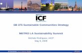 SB 375 Sustainable Communities Strategy METRO LA ...