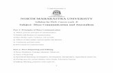 final Ph.D cours plan - North Maharashtra University