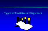 Types of Containers: Sequences