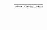 AMPL Syntax Update - Orion.