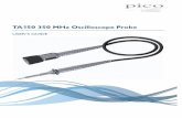 TA150 350 MHz oscilloscope probe user's guide