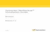Symantec NetBackupâ„¢ Installation Guide: Windows - Zedat