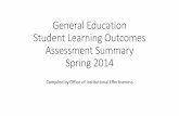 General Education Student Learning Outcomes Assessment ...