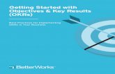 Getting Started with Objectives & Key Results (OKRs)