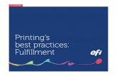 Printing’s best practices: Fulfi llment