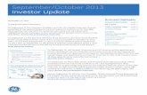 September/October 2013 Investor Update - GE.com