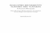 DEVELOPING MATHEMATICS TEACHING AND - maths-ed.org.uk