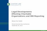Legal Developments Affecting Charitable - Leaffer Law