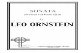 SONATA - Leo Ornstein