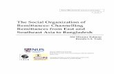 The Social Organization of Remittances: Channelling Remittances from East and Southeast Asia to