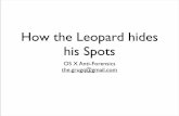 How the Leopard hides his Spots
