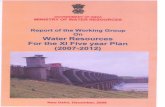 Working Group report on Water Resources - of Planning Commission