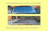 Home Made Solar Panel Installation For Under £900. - Build It Solar