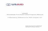 USAID Worldwide Purchase Card Manual