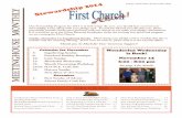 November Meetinghouse Monthly - The First Congregational