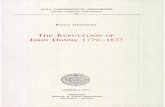 THE REPUTATION OF JOHN DONNE 1779â€”1873 - DiVA Portal