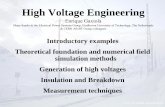 High Voltage Engineering E. Gaxiola Many thanks to High ...