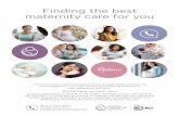 Finding the best maternity care for you
