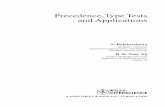 Precedence-Type Tests and