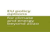 EU policy options for climate and energy beyond 2020