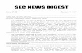 SEC NEWS DIGEST - Securities and Exchange Commission