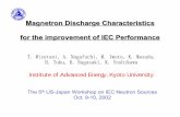 Magnetron Discharge Characteristics for the improvement of IEC