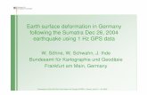 Earth surface deformation in Germany following the Sumatra - euref