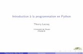 Introduction   la programmation en Python
