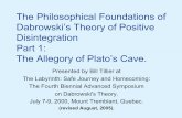 Plato - Kazimierz Dabrowski's Theory of Positive Disintegration