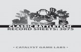 BattleTech Record Sheets: 3075 - BattleCorps