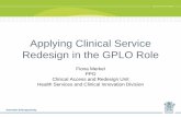 Applying Clinical Service Redesign in the GPLO Role - CheckUP