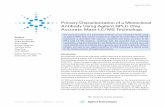 Primary Characterization of a Monoclonal Antibody Using Agilent