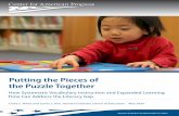 Putting the Pieces of the Puzzle Together - Center for American