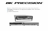 9100 Series Power Supply User Manual - BK Precision