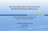 Gas-Fired Absorption Heat Pumps for Residential Heating