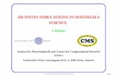 AB-INITIO SIMULATIONS IN MATERIALS SCIENCE - The VASP site