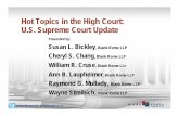 Hot Topics in the High Court: U.S. Supreme Court Update