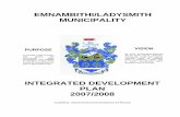 Integrated Development Plan 2007/2008 - Emnambithi Ladysmith