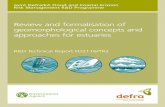 Review and formalisation of geomorphological concepts and